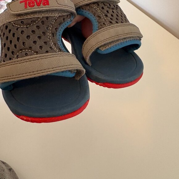 Teva Sandals Baby Toddler Blue Grey Size 6 Summer Outdoor - Picture 7 of 11